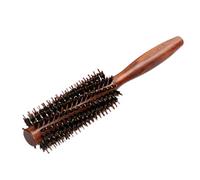 KERDEJAR Peigne, 6 Types Peigne à Cheveux en sergé Droit Brosse à Rouler en Poils de Sanglier Naturel Baril Rond soufflant Curling Bricolage Outil de Coiffure sergé Moyen