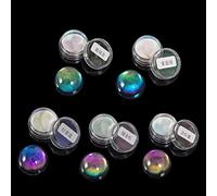 KERDEJAR Pigment, 5 Couleurs en résine Magique caméléons Pigment Miroir Arc-en-Ciel Perle Poudre Colorant résine époxy Paillettes résine kit de Fabrication de Bijoux