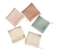 KERDEJAR Serviette bébé, 5 pièces Serviette bébé Gant de Toilette bébé Serviette de Bain Mouchoir Coton Burp Tissu Doux Absorbant Gaze Gant de Toilette Maternelle