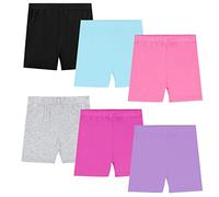 KEREDA Short Fille Enfant Cyclist Legging Court Gymnastique Danse Sport 2-10 Ans Lot de 6, B 2-3 Ans