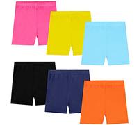 KEREDA Short Fille Enfant Cyclist Legging Court Gymnastique Danse Sport 2-10 Ans Lot de 6, E, 2-3 Ans