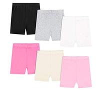 KEREDA Short Fille sous Robe Legging Courte Boxer sous-vêtement Respirant Cycliste Danse Sport 2-10 Ans Lot de 5/6(Mixte 1 8-10 Ans)