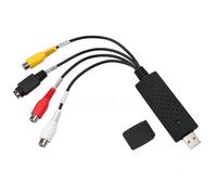 KeRestoQuebec umei-Adaptateur de câble USB 2.0 vers RCA,avec audio vidéo,pour carte de capture PC,pour TV,DVD,VHS - Type Black