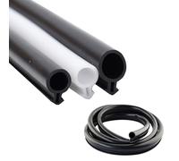 Kerf Mount Silicone Météo Avec Une Ampoule à Bulles, Ajustement Universel Pour Les Fenêtres Et Les Portes, Installation Facile à Instruction white-8mm/0.31in 5m/16ft