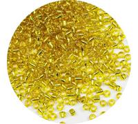 KERGAEN Perles de rocaille en verre de 4 mm en vrac - 200 g (environ 2400 pièces) - Perles rondes 6/0 pour la fabrication de bijoux - Boucles d'oreilles, bracelets, colliers