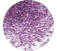 KERGAEN Perles de rocaille en verre de 4 mm en vrac - 200 g (environ 2400 pièces) - Perles rondes 6/0 pour la fabrication de bijoux - Boucles d'oreilles, bracelets, colliers