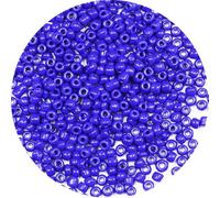 KERGAEN Perles de rocaille en verre de 4 mm en vrac - 200 g (environ 2400 pièces) - Perles rondes 6/0 pour la fabrication de bijoux - Boucles d'oreilles, bracelets, colliers