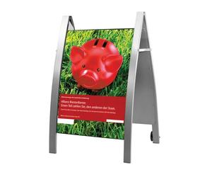 kerkmann 6898 Affiche Support Boston, DIN A1, alusilber, Mobile