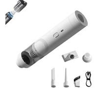 KERLYING Car Vacuum Cleaner Cordless High Power, Compact Vacuum & Blower with Enhanced Dual Power, Mini Handheld Wireless Cleaning Machine for Quick Cleanups Car Homes Offices (White)