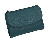 KERLYING Portefeuille Unisexe en CuirVéRitable, 13,5 Cm De Long, Porte-Monnaie Et Porte-Cartes, Pochette Unisexe avec Porte-Cartes Et Emplacements pour Billets (Light Blue)