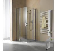 Kermi corner entry DIGA EPL 10320 - demi-partie gauche, DIEPL103202PK, Couleur: Blanc Verre véritable transparent Nettoyage