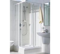 Kermi corner entry IBIZA 2000 EF2 07520 - half section, I2EF2075202PK, Couleur: Blanc Verre véritable transparent Nettoyage