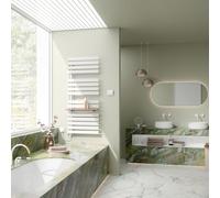 Kermi Credo Half flat-E Sèche-serviettes, fonctionnement tout électrique, EAE1A10450113XK,