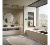 Kermi Credo Half flat-E Sèche-serviettes, fonctionnement tout électrique, EAE1A10450316XK,