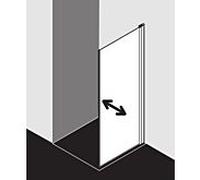 Panneau latÃ©ral Kermi Diga TBR 09020, Coloris: Verre vÃ©ritable argentÃ© brillant clair - DITBR09020VAK