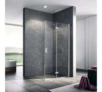 Kermi Diga Paroi de douche à l’italienne, avec élément pliable, DI2YR12020VAK, DIY2R