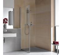 Kermi Diga panneau latéral mobile DITBL08020VPK 80x200cm, argent brillant, verre de sécurité trempé clair, gauche, sur receveur de douche