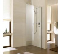 Kermi Diga panneau latéral DITWD07820VAK 78x200cm, argent brillant, verre de sécurité trempé, sur la zone de douche