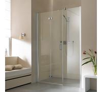 Kermi Diga Porte pliante, avec élément annexe, pour niche, DI2OL11020VAK, DI2OL