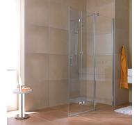 Kermi Diga Porte pliante, avec élément fixe, pour accès d'angle, DIF2R09020VPK, DIF2R