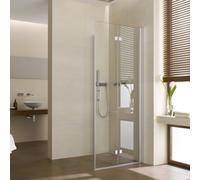 Kermi Diga demi-porte d' Diga Kermi DI2CR11020VAK 110x200cm, argent brillant, verre trempé transparent, à droite, sur receveur de douche