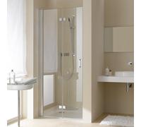 Porte pliante Ã battants Kermi Diga 2DL 07020, Coloris: Verre vÃ©ritable argentÃ© brillant clair - DI2DL07020VAK