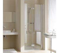 Kermi porte pliante Diga en niche DI2DR12020VAK 120x200cm, argent brillant, TSG clair, droite