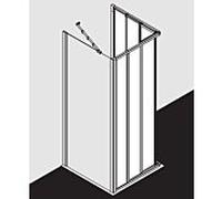 Kermi entrée d' Ibiza 2000 ED3 I2ED3075181AK 75x185cm, TSG transparent, portes coulissantes en 3 parties