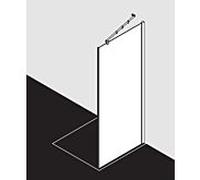 Kermi Filia XP Paroi latérale, pour porte battante avec élément fixe, FXTWD08020VAK, FXTWD