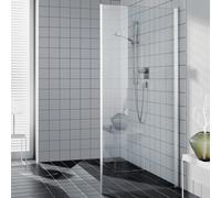 Paroi latÃ©rale de Kermi Filia XP UWD 08020, Coloris: Argent Brillant Verre VÃ©ritable Brillant Nettoyant Clair - FXUWD08020VPK