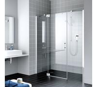 Kermi Filia XP Porte battante, avec élément fixe, avec élément annexe, pour niche, pour paroi latérale, FX1GL13020VAK, FX1GL