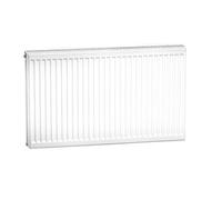 KERMI FTV220900601R1K Radiateur X2 Profil-V Type 22 Hauteur 900x100x600 Blanc, 10 bar, Robinet Droit, avec Couvercles