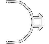 Kermi Ibiza 2000 bande d'étanchéité 6008264 joint d'étanchéité, vertical, jusqu'à 2000 mm