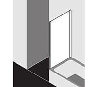 Kermi Ibiza 2000 Paroi latérale, pour porte pliante, pour porte battante, pour porte pivotante, pour porte coulissante, I2TWO070161AK, I2TWO