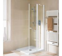 Kermi Ibiza 2000 Porte battante, avec élément fixe, pour accès d'angle, I2EOR075202PK, I2EOR
