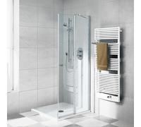 Kermi Ibiza 2000 Porte battante, avec élément fixe, pour accès d'angle, I2EOR090181PK, I2EOR