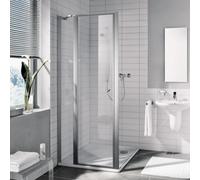 Kermi Ibiza 2000 Porte pivotante, avec élément fixe, pour niche, pour paroi latérale, I2STL080201PK, I2STL