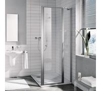 Kermi Ibiza 2000 Porte pivotante, avec élément fixe, pour niche, pour paroi latérale, I2STR080201AK, I2STR