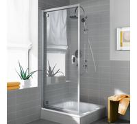Kermi Ibiza 2000 Porte pivotante, pour niche, pour paroi latérale, I2KOD100181PK, I2KOD