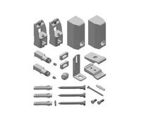 Kermi Kit De Fixation 19 AK3/-E Geneo Cercle RAL9016