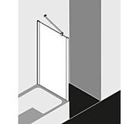 Kermi latérale Pega raccourcie à la baignoire PETVD07516VAK 75x160cm, argent brillant, TSG clair