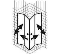 Kermi Liga bande d'étanchéité 2534987 LI 2CR / L, 4x985mm, horizontal