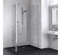 Kermi Liga Paroi de douche à l’italienne avec battant, LIT1R120201AK, LIT1R