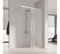 Kermi Liga Paroi de douche à l’italienne avec élément coulissant, LIJ2R12020VAK, LIJ2R