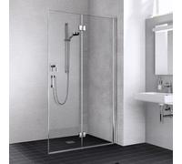 Kermi Liga Paroi de douche à l’italienne, avec élément pliable, LI2YR08020VPK, LI2YR