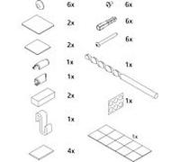 Kermi Liga pièces de montage 2534880 entrée d'angle 2 portes coulissantes sans plancher LI C2R / L