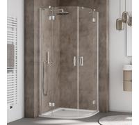 Kermi Liga Porte pivotante, avec élément fixe, LIT5509020VAK, LIT55
