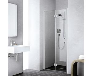 Kermi Liga Porte pliante, pour niche, pour paroi latérale, LI2SL078201PK, LI2SL