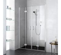 Kermi Liga Porte pliante, pour niche, pour paroi latérale, LI2T4125201PK, LI2T4