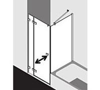 Kermi Mena Paroi latérale, pour porte pliante, pour porte battante, pour porte pivotante, pour porte coulissante, METVP07517VPK, METVP